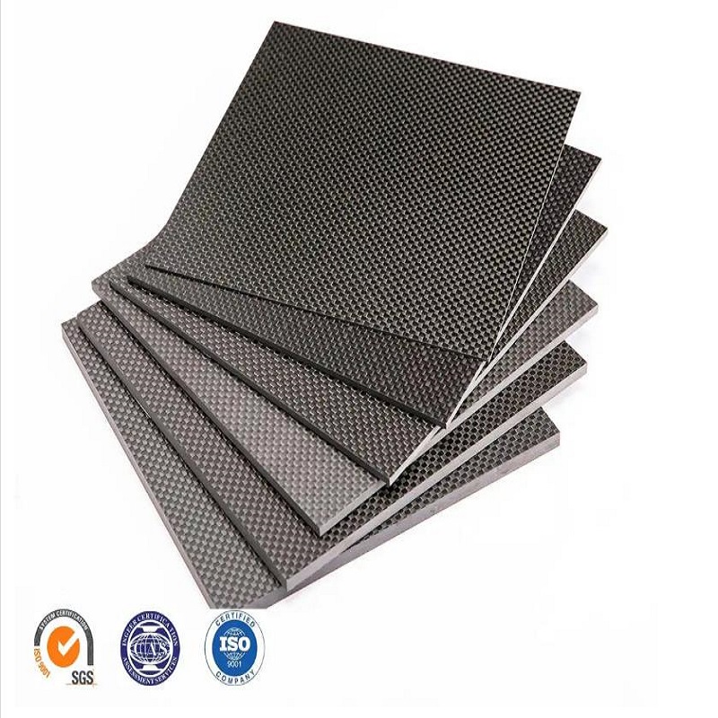 Nhà máy cung cấp các tấm sợi carbon rắn Stregnth thực sự cao 1mm 2mm 3mm 4mm 5 mm 6 mm